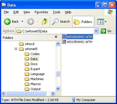 Figure 4.  Other options for managing data files